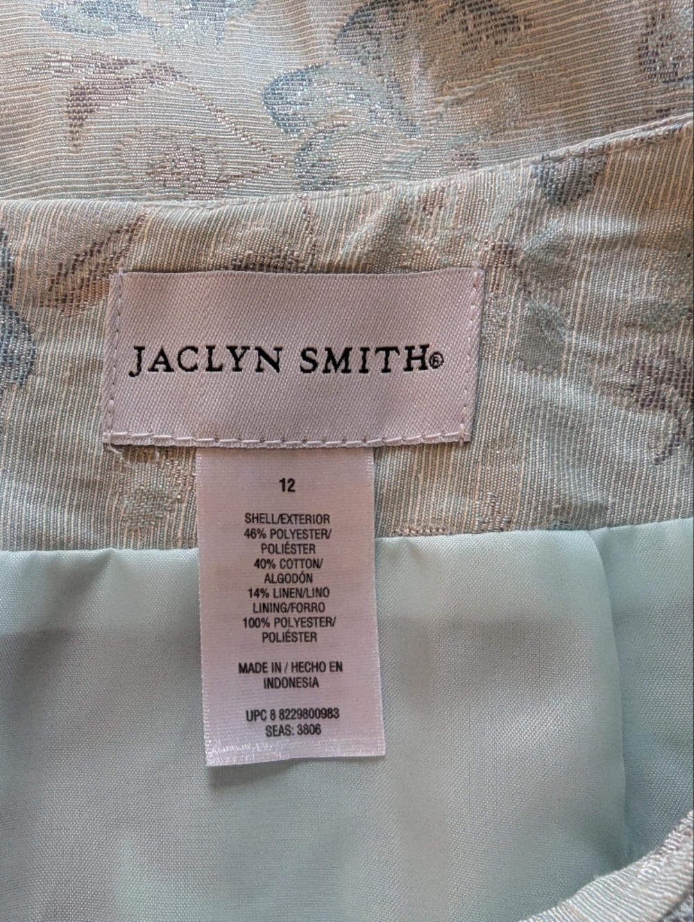 Jaclyn Smith Jacquard skirt suit set size 12 - Picture 10 of 11